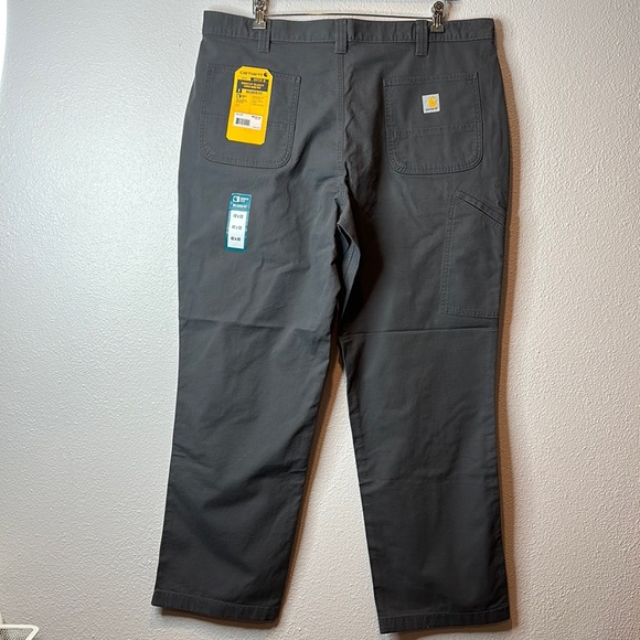 Carhartt Rugged Flex Relaxed Fit Pants 5 Pocket Work Utility Gray 42x32 - Picture 4 of 8